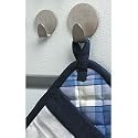 Magnetic Hooks (Brushed Stainless Steel) (1.75" Diameter)