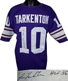 Fran Tarkenton Signed Minnesota Vikings Purple Prostyle Jersey - HOF 86