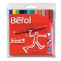 Berol Colourbroad Pen Assorted Colours - Wallet of 12