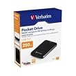 Verbatim HD 250GB tragbare externe Festplatte (4,6 cm (1,8 Zoll), USB 2.0) schwarz