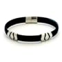 Stainless Steel And Rubber Bracelet