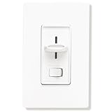 Lutron Skylark SPDC-203P-WH - Single Pole/3-Way - Compact Fluorescent Dimmer - Rocker and Slide Switch - 200 Watt - White