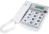 Jwin Jtp531Wht 12-Memory Big-Button Speakerphone With Dual Caller Id (White)