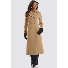 Double-Breasted Wool Coat by Metrostyle