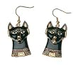 Egyptian Bastet Earrings - Pewter - 1.5'' Height