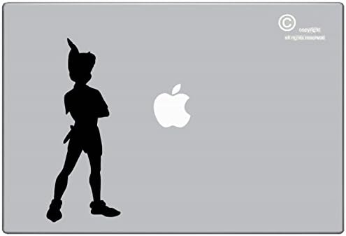 Peter PAN Standing Silhouette Apple Macbook Ipad Laptop Vinyl Decal Sticker