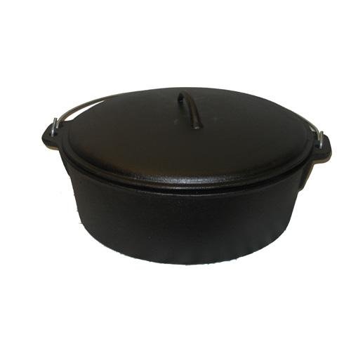 Cajun Cookware Seasoned Cast Iron Dutch Oven 12 Qt.