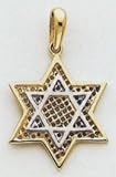 Jewish Star of David Charm - D895