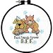 Learn-A-Craft Best Friends Forever Stamped Cross Stitch Kit-6″ Round 14-Count