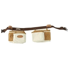 Click here to buy McGuire Nicholas 386 C 10 Pocket Finishers Apron in Natural Cotton Canvas With Belt by McGuire Nicholas.