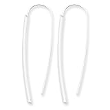 Sterling Silver Fancy Bar Thread Earrings