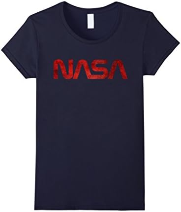 Women's Vintage NA-SAs  Logo T-shirts Small Navy