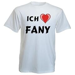 T-Shirt mit Aufschrift Ich Liebe Fany