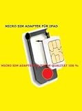MicroSIM ADAPTER - Made in Germany - mit eingebauter patentierter Klick-Halterung, sicheres Einlegen ohne Klebefixierung. (Farbe