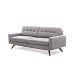 Luna Sofa Feet Finish: Honey, Fabric: Ivory