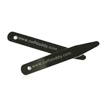 5 Pairs Rhodium Silver Collar Stays