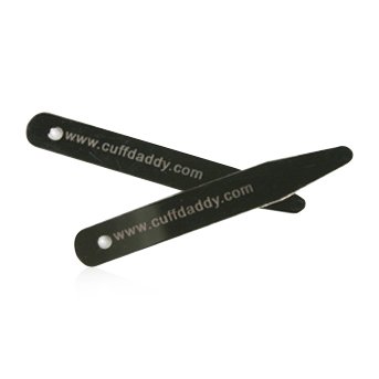 5 Pairs Rhodium Silver Collar Stays