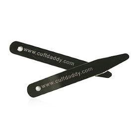 5 Pairs Rhodium Silver Collar Stays