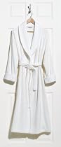 Pinzon Bamboo Cotton Medium Bath Robe, White