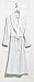 Pinzon Bamboo Cotton Medium Bath Robe, White