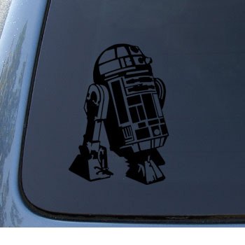 R2-D2 - Star Wars R2D2 - Car, Truck, Notebook, Vinyl Decal Sticker #1165 | Vinyl Color: Black