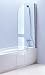 LineaAqua Mimic 34 x 55 Bath Tub Enclosure Bath Tub Glass Screen with Swing Door