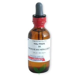 Standard Homeopathic Kali Phos Liquid 3X Cell Salt by 