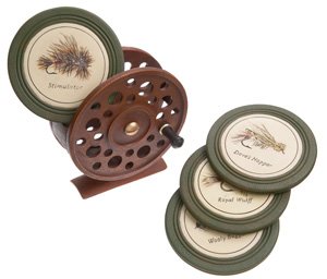 Fly Reel Coaster Set with Stand