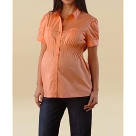 A Pea in the Pod: short sleeve smocked maternity shirt