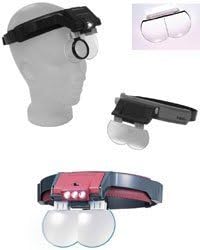 1201LX Part# 1201LX - Loupe Megaview Lighted Led 2/2.5/3.0/4.0x Adjustable Ea By Vision USA a Dentrex Company