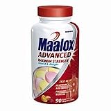Maalox MAX, Maximum Strength, Antacid & Antigas, Chewable Tablets, Assorted Fruit 90 ea