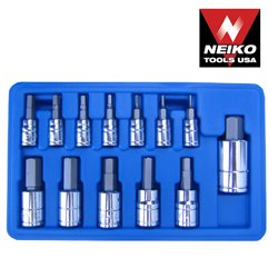 13 Pc Neiko Hex Bit Socket - Metric MM