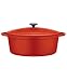 Martha Stewart Collection Red Enameled Cast Iron Oval Casserole, 7 Qt.