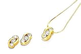 Brilliant! 14k Yellow-gold Very Good Moissanite earring-and-pendant-necklace-sets. LIMITED TIME SALE!