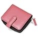 Pink Leather Clutch Wallet - Pink