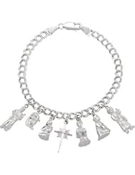 Sterling Silver Starter Nativity Bracelet 71/2 Inch