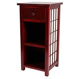 Cheap Simple Practical Durable Good Value - 30' Japanese Shoji End Table Nightstand w/ Shelf & Drawer