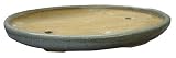 Shallow oval bonsai planter / pot - chinese ceramic, crackle finish