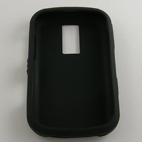 Black Silicone Skin Case for AT&amp;T BlackBerry Bold 9000