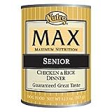 Pet Supplies : Nutro MAX Senior Dog Chicken & Rice Dinner Canned Food- net wt. 12.5 oz., case of 12
