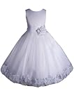 NEW White Flower Girl Communion Pageant Easter Dress Sz 2 to 12 - Same Day Shipping. Orders Arrive in 3-5 Days (8)