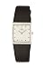 Obaku By Ingersoll Ladies Silver Dial Black Leather Strap Watch