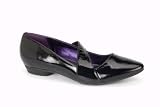 Bronx Women's 64282 roxan - 64282 Glossy/Black 4 UK Regular