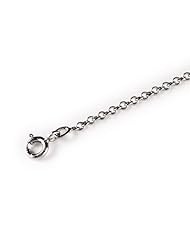 Pracha Silver Sterling Silver Rolo Chain (Rhodium Plated)