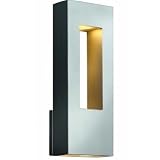 Hinkley Lighting 1648TT Exterior Medium Wall Mount - Atlantis Titanium Contemporary Outdoor Lights