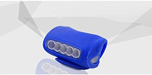 KongYiJi 5 LED 3 Mode Bike Bicycle Cycling MTB Head Rear Light Lamp Safety Caution FlashLight(White)+Random gift