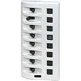 Blue Sea 4318 WeatherDeck Water Resistant Fuse Panel - 8 Position - White
