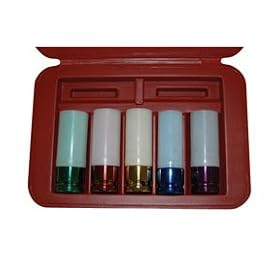 ATD Tools ATD-4355 5-Piece SAE/Metric Protective Impact Socket Set