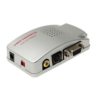 VGA to TV Converter Input VGA Output RCA Composite Video S-Video and VGA Supports Resolution up to 1280 XB007DNE1QQ 