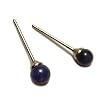 Sodalite Gemstone Stud Earrings, 4mm